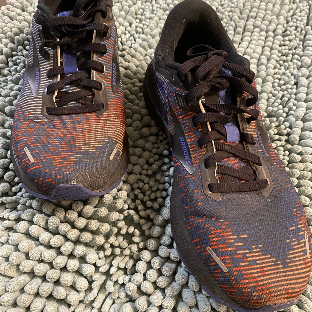 Brooks Black and Blue Athletic Shoes